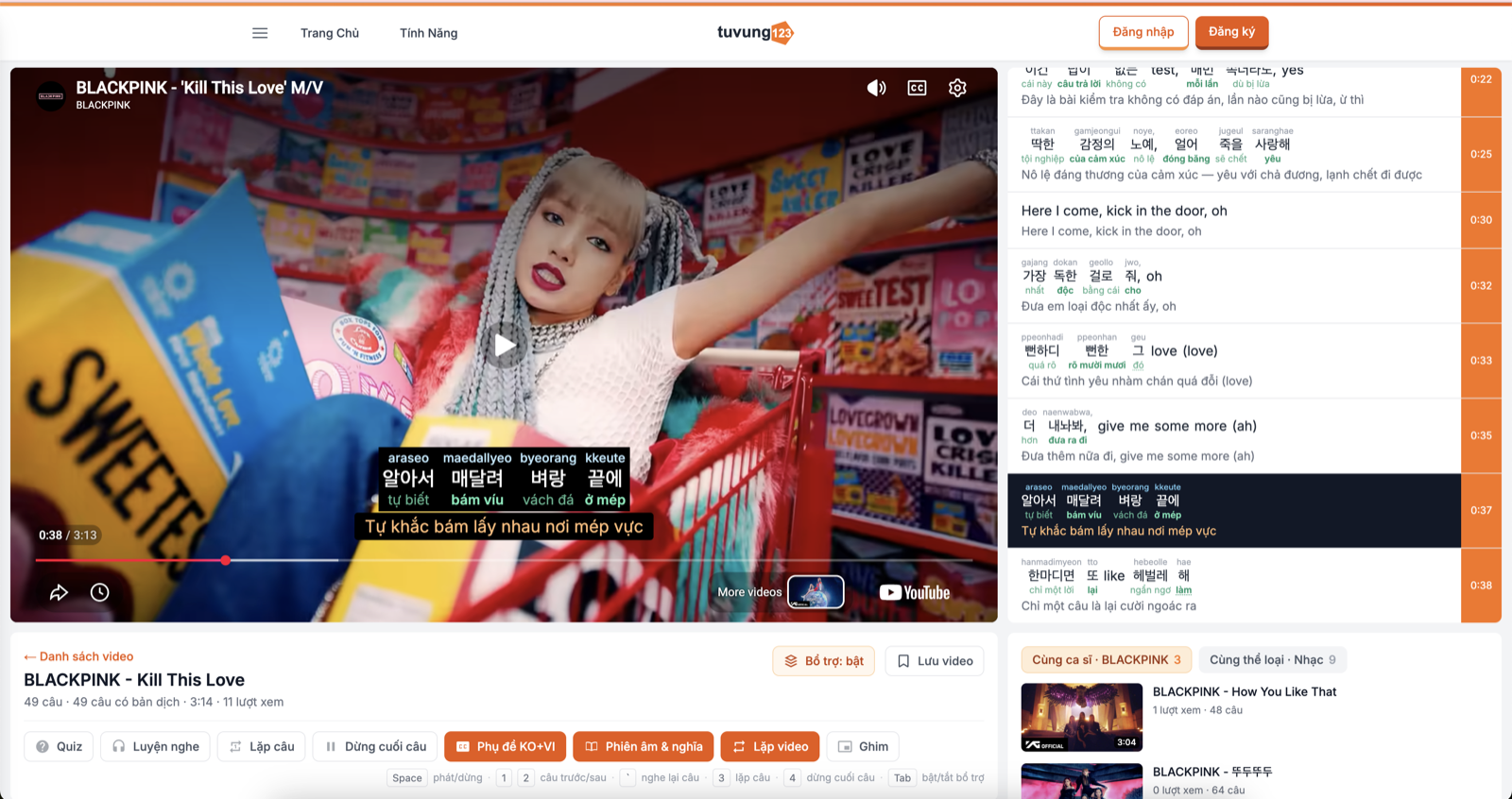 Bảng phụ đề song ngữ Anh - Việt hiện bên cạnh trình phát Netflix