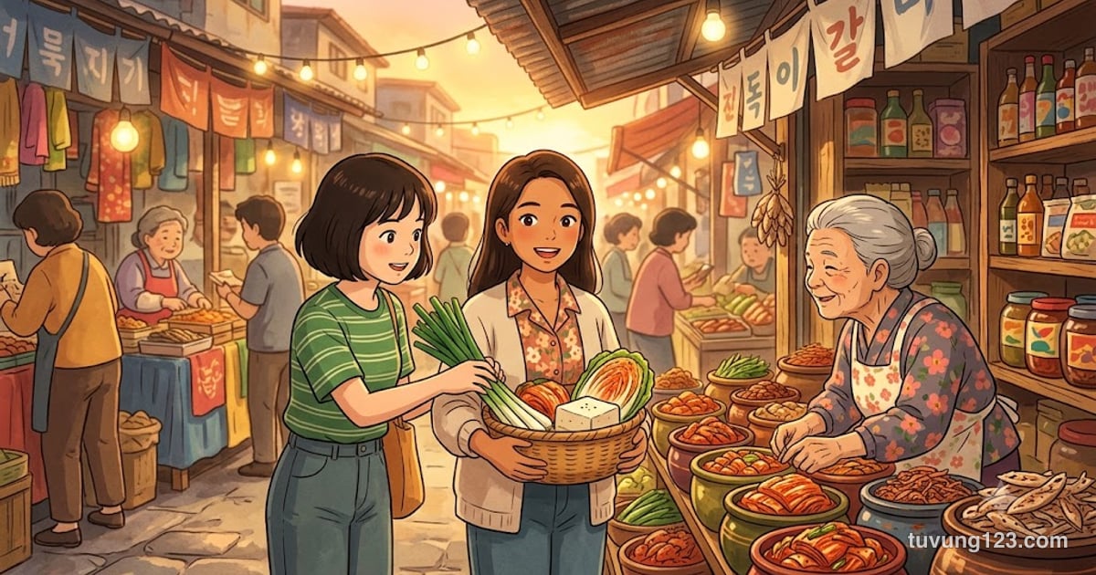 Cách nói "và" trong tiếng Hàn: phân biệt 하고, 와/과 và (이)랑