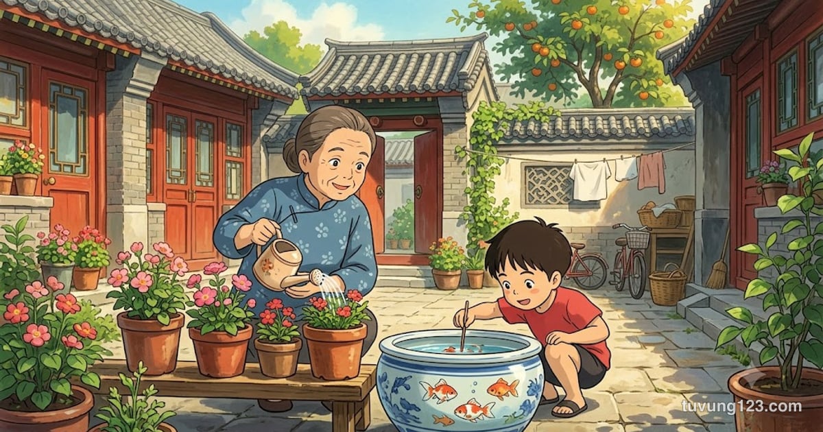 Giáo trình chuẩn HSK 5 bài 14: 北京的四合院 (Tứ hợp viện ở Bắc Kinh)