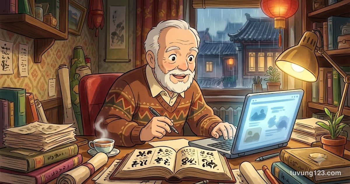 Giáo trình chuẩn HSK 5 bài 21: 汉字叔叔:一个美国人的汉字情缘 (Chú Hán Tự: mối duyên chữ Hán của một người Mỹ)