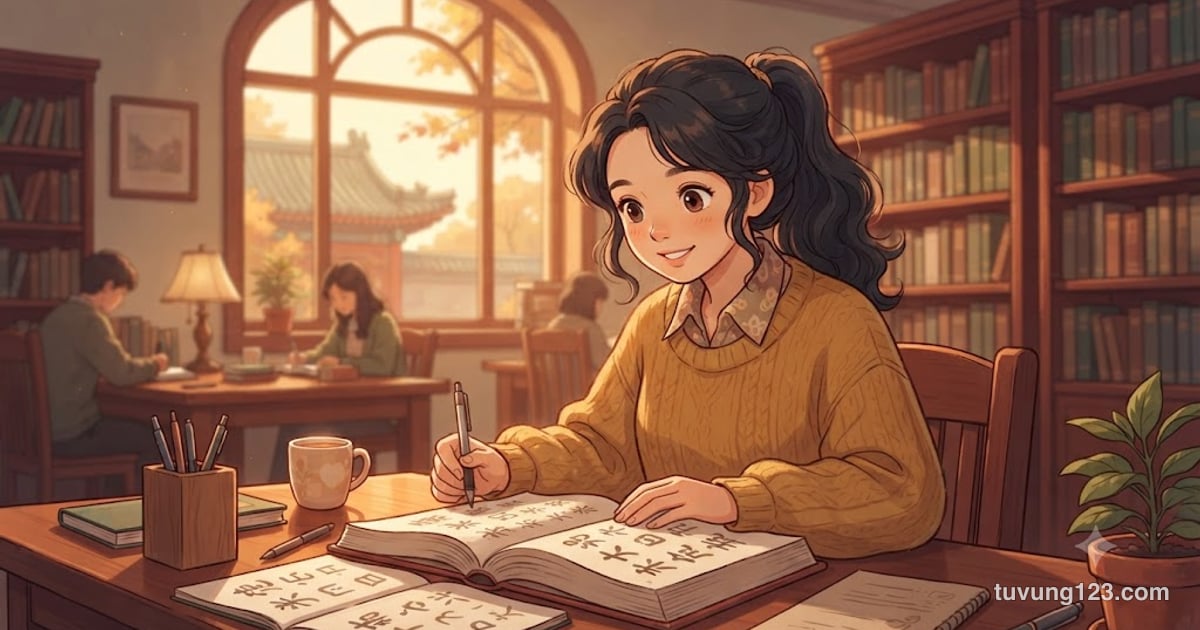 Cách nói “đang” trong tiếng Trung: 正在, 在, 正, 呢 và 着