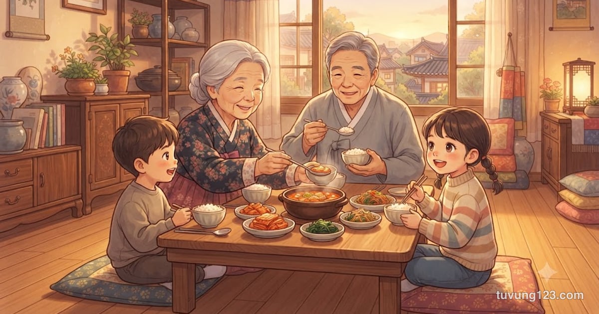 Từ vựng tiếng Hàn về gia đình và cách gọi người thân