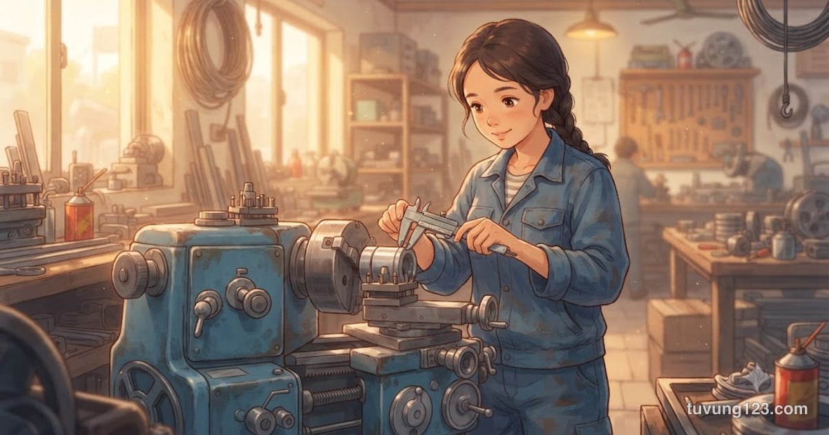 Từ vựng tiếng Trung cơ khí: máy móc, dụng cụ, linh kiện và câu mẫu ở xưởng