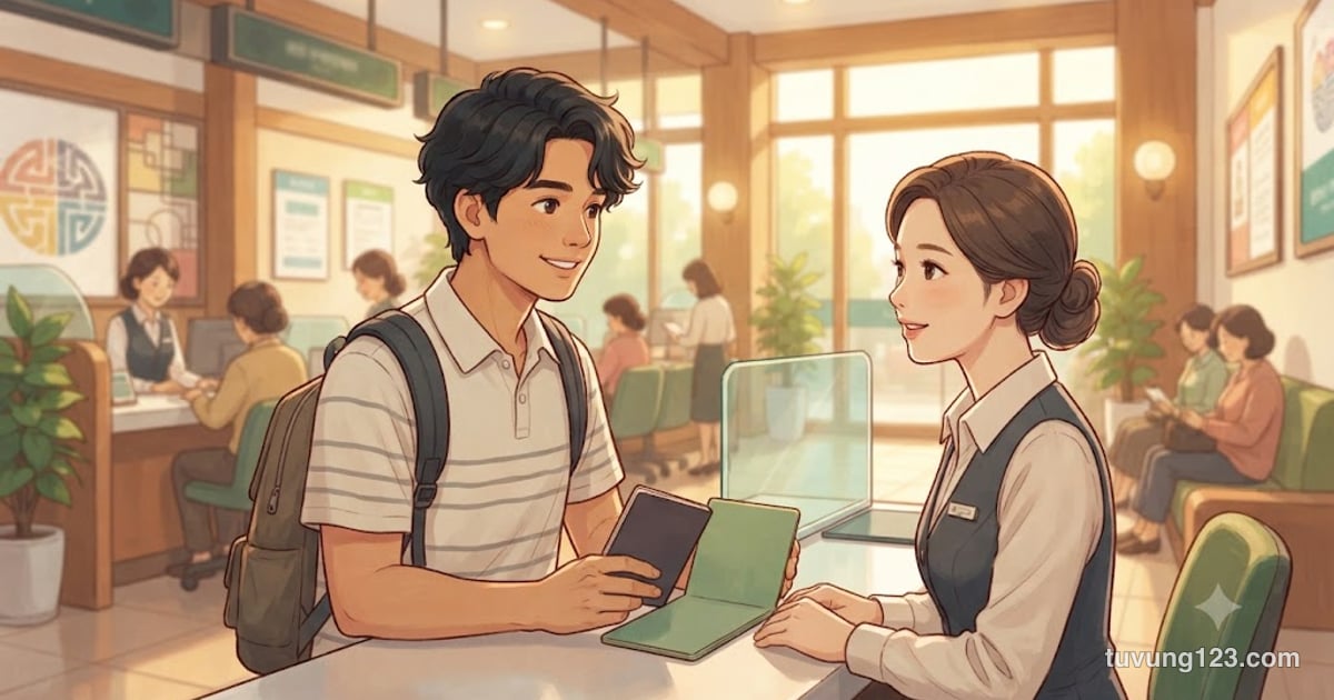Từ vựng tiếng Hàn ngân hàng: mở tài khoản, chuyển tiền về Việt Nam