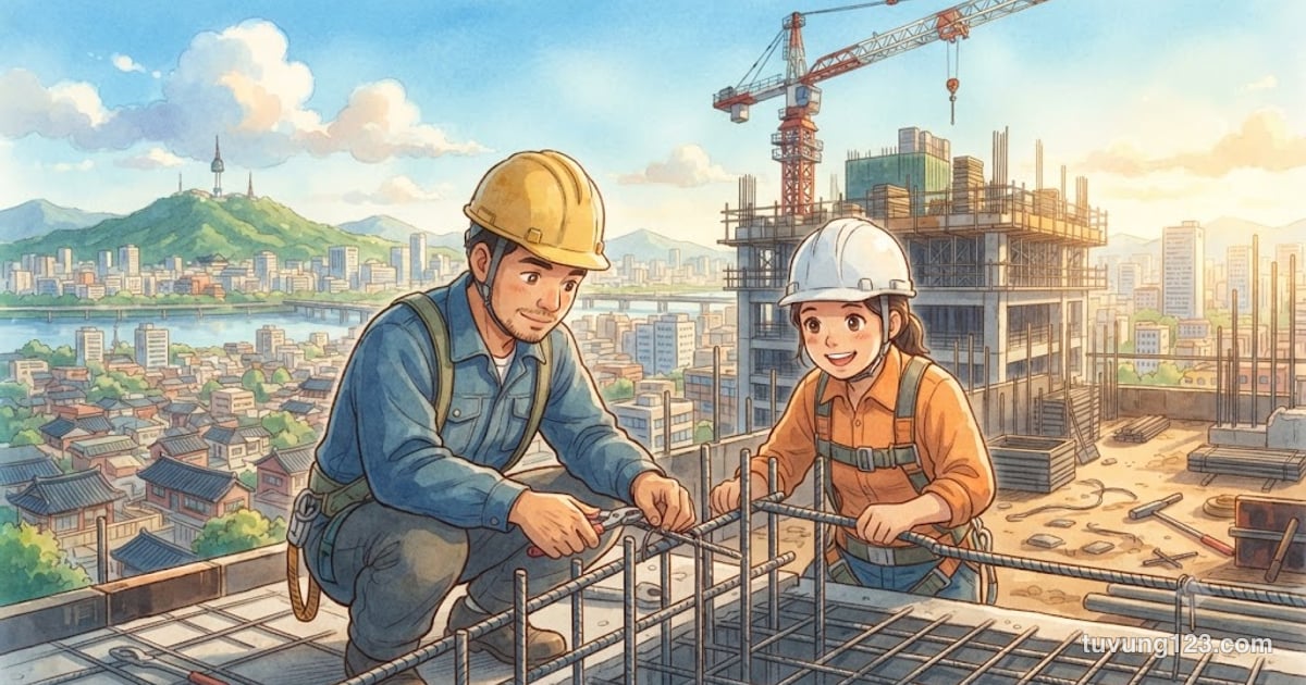 Từ vựng tiếng Hàn xây dựng và tiếng lóng công trường