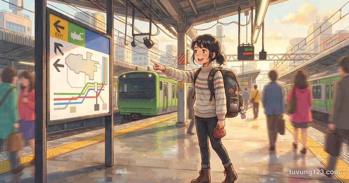 Trợ từ へ (he) trong tiếng Nhật: cách đọc "e" và phân biệt với に