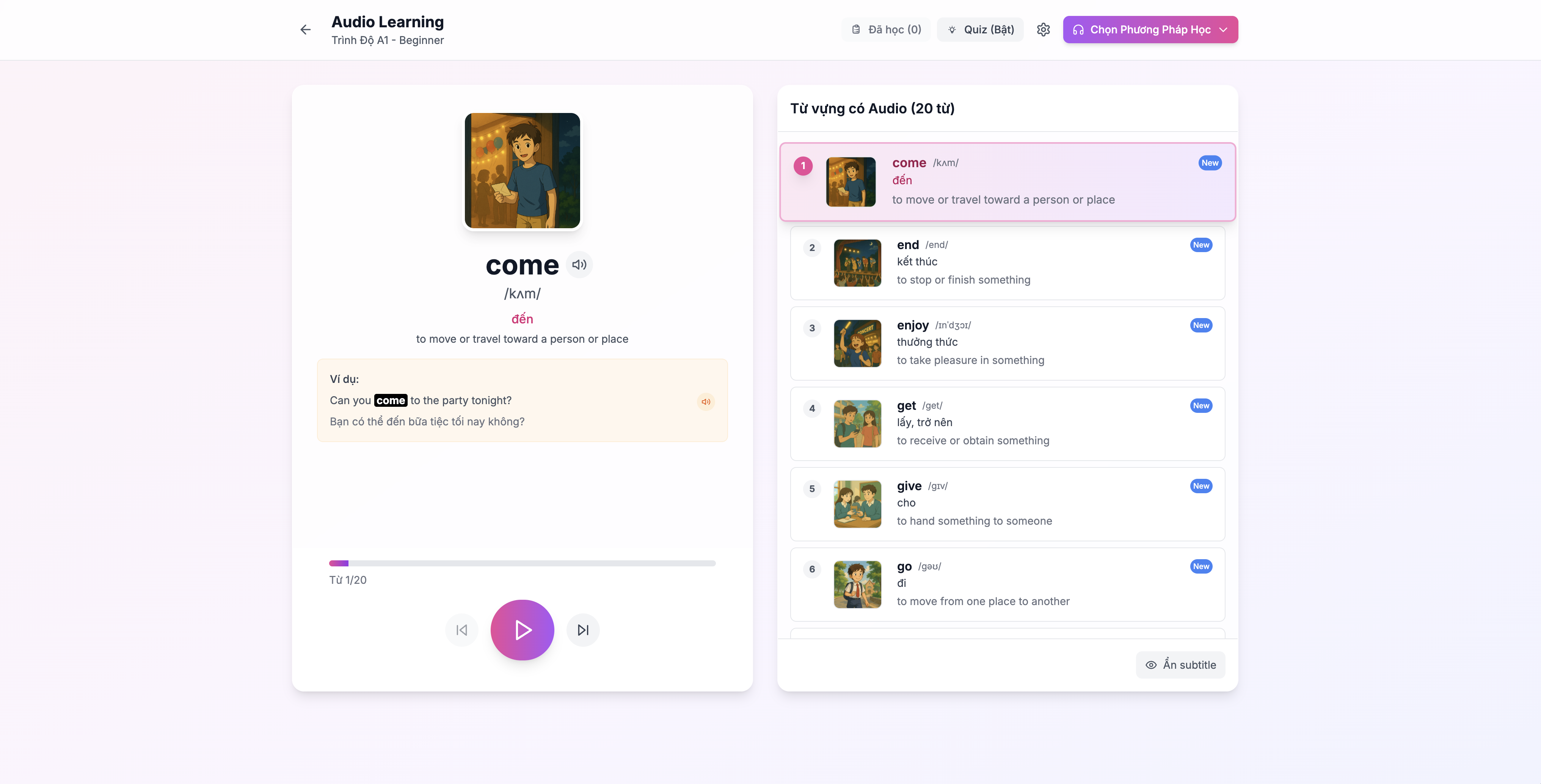 Học bằng Audio